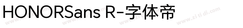 HONORSans R字体转换